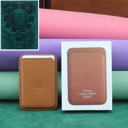 With Box for  Magsafe Leather Magnetic Wallet Card Holder Case for Iphone 12 13 14 15 16 Pro Max Cover Brand Accessories